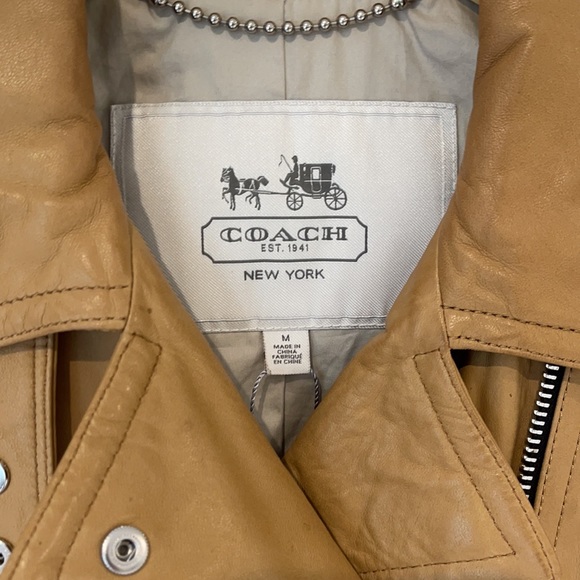 || COACH || Leather butter soft motorcycle jacket - Picture 2 of 10